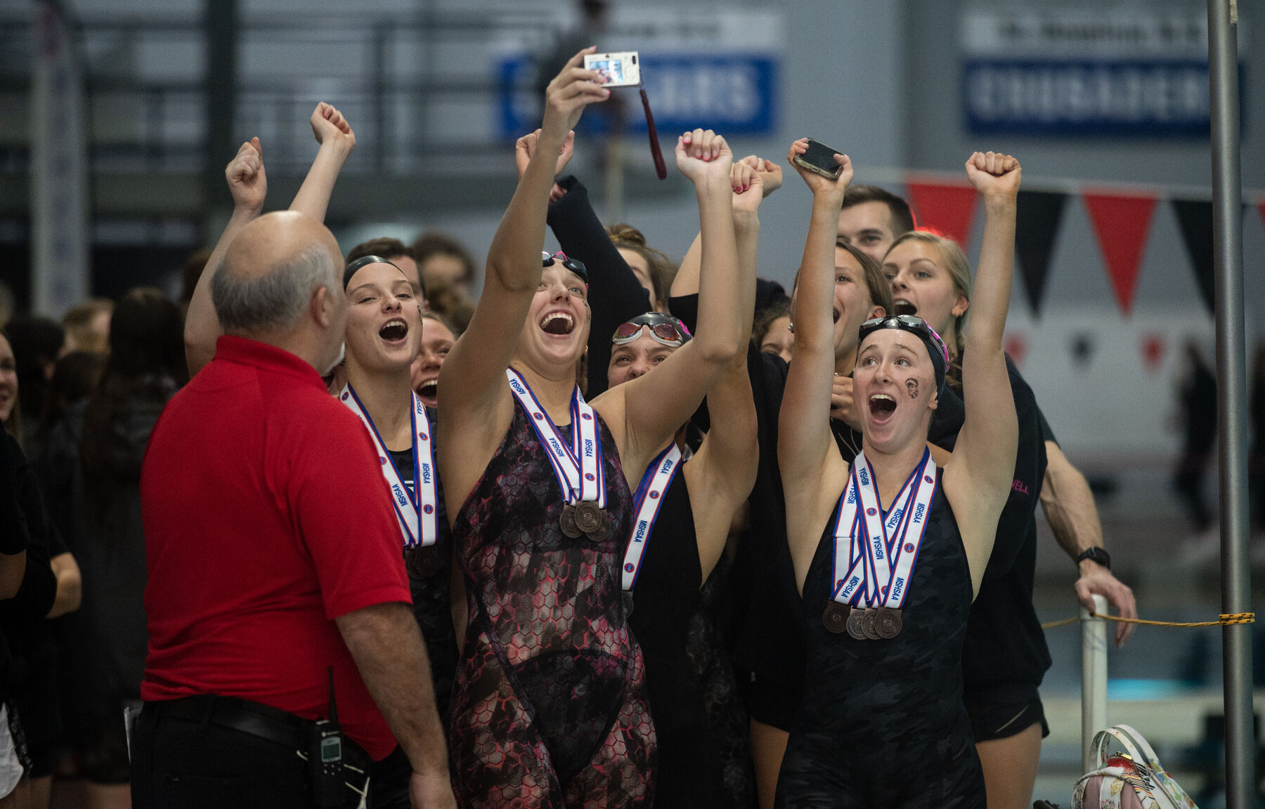 Class 2 girls swimming and diving championships